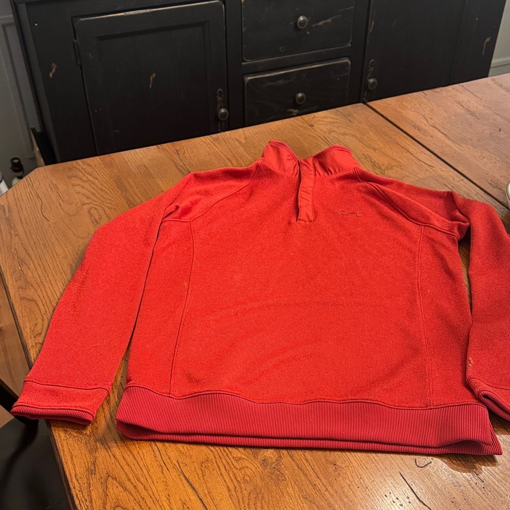 Under Armour Boys Zip Up Red Sweater